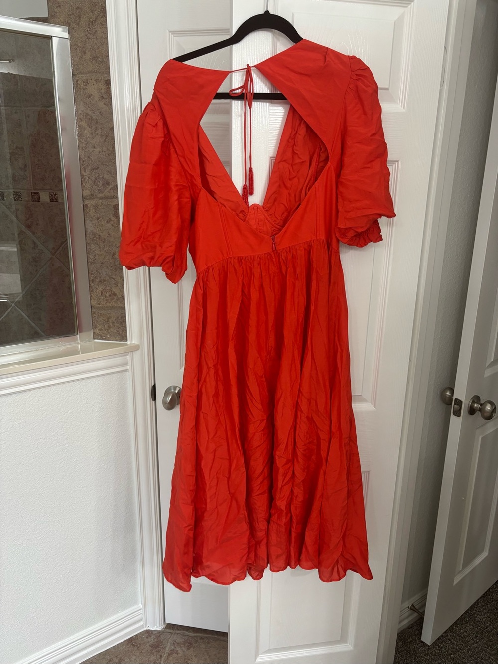 FARM Rio Red Midi Dress - Picture 2 of 3